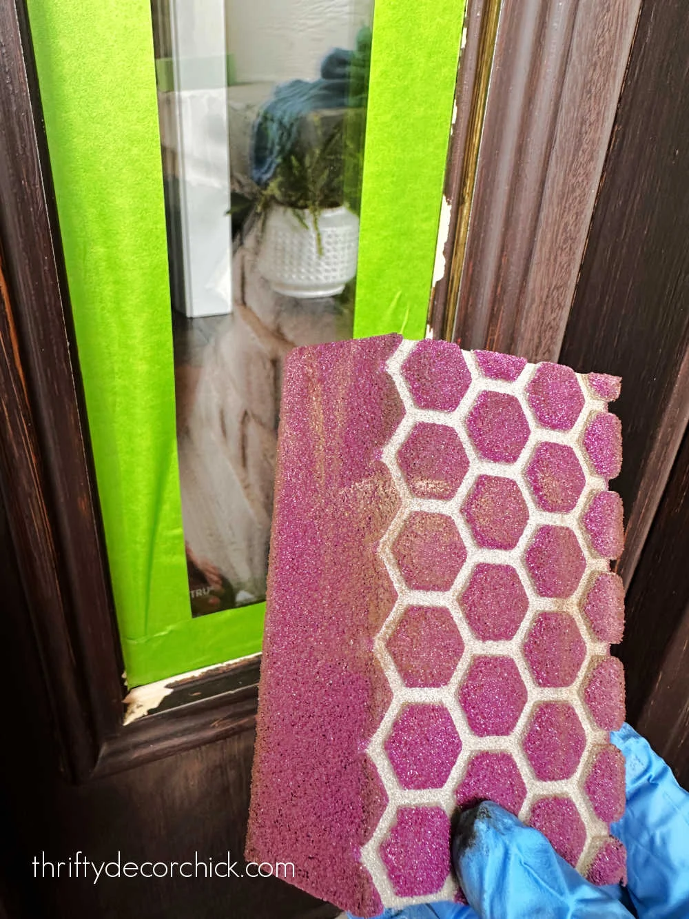 angled sanding block for details